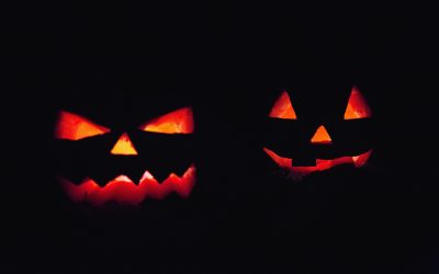 Spooky Halloween pumpkins